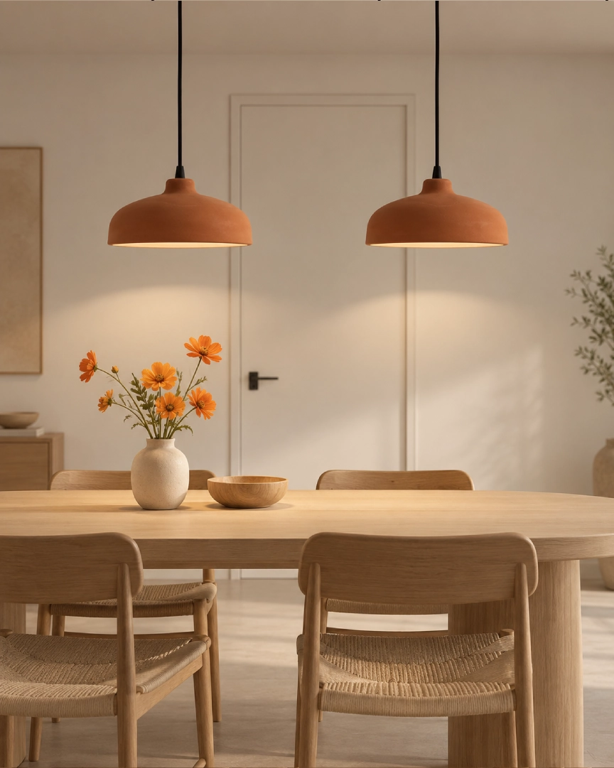 Comedor-nordico-con-lamparas-de-terracota-4